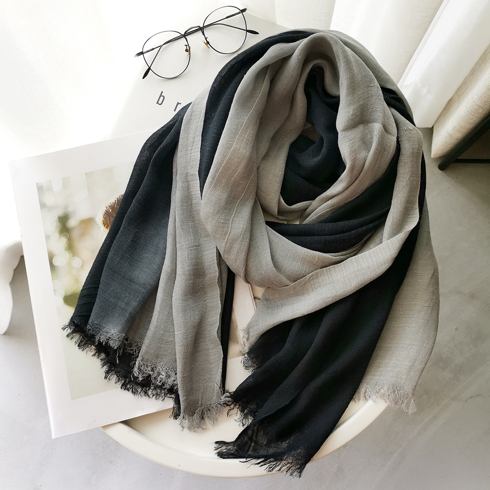 Linen Shorts Men - Japanese Style Unisex Cotton Linen Scarf