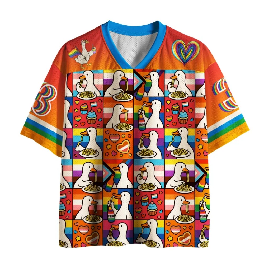 Summer Duck Clothing - Fun Duck 3D Printed Men V-neck