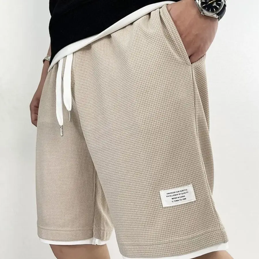 Male Short Pants Black Waffle  - Summer Clothing Deals review and price