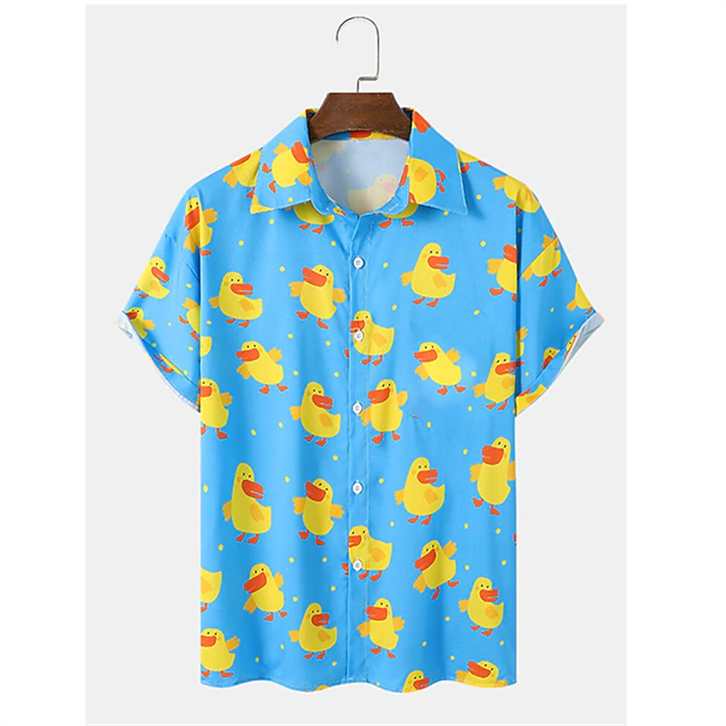 New Duck 3d Print Shirts Men F - Summer Duck Clothing review and price