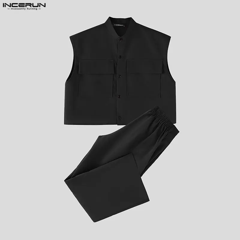 INCERUN Men Sets Solid Sleevel - Summer Clothing Essentials review and price