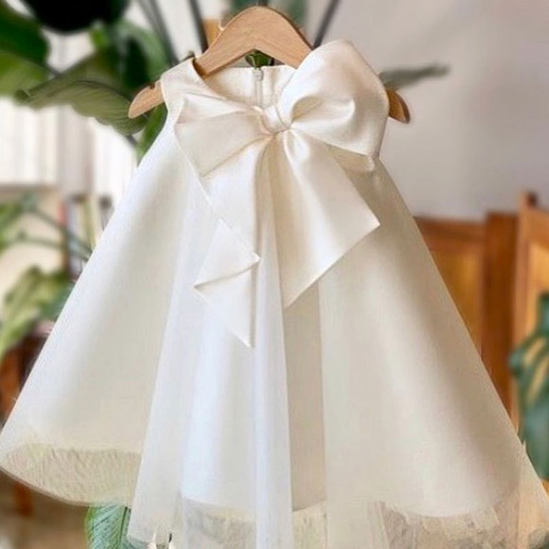 Summer Big Bow Baby Girl Dress - Summer Clothing Toddler review and price