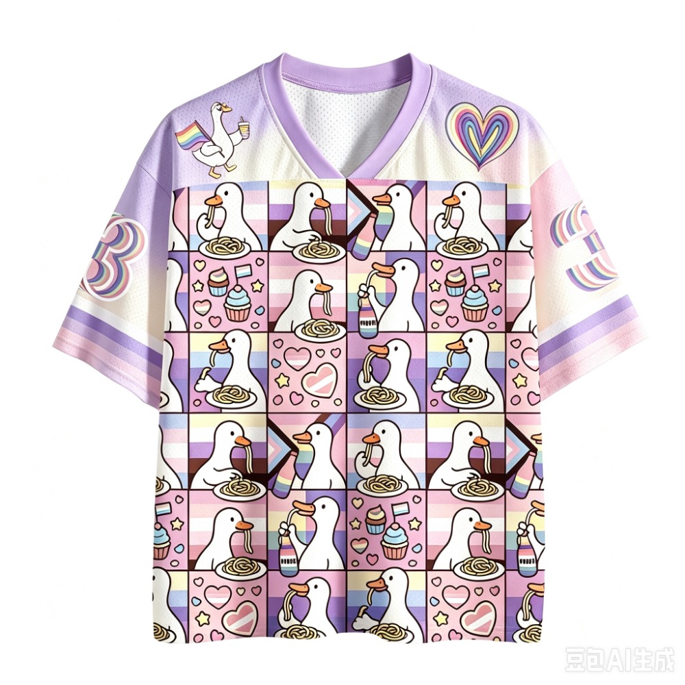 Fun Duck 3D Printed Men  V-nec - Summer Duck Clothing review and price