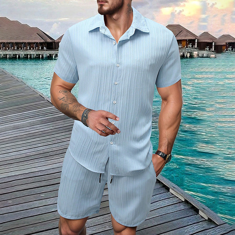 2026 New Men Vertical Wrinkle  - Summer Clothing Essentials review and price