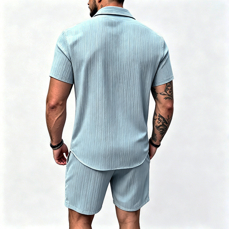 2026 New Men Vertical Wrinkle  - Summer Clothing Essentials review and price