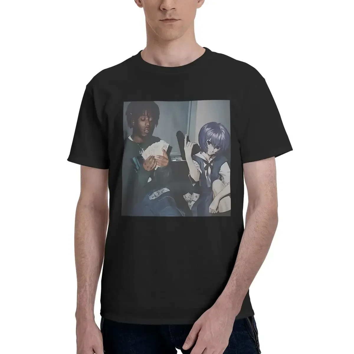 Rei Ayanami Thug Meme 100% Cot - Summer Clothing Deals review and price