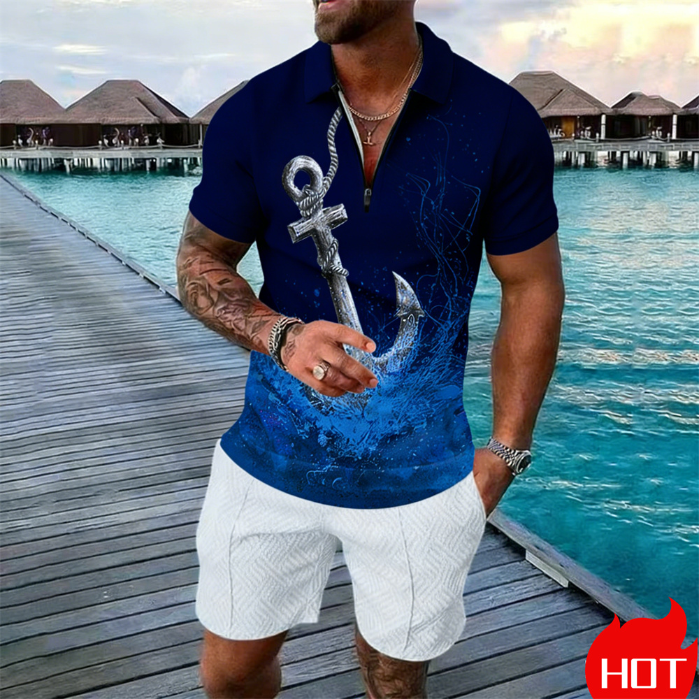 Summer man polo shirt set Vint - Summer Clothing Vacation review and price